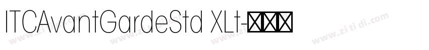 ITCAvantGardeStd XLt字体转换